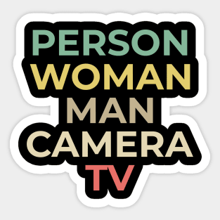 person woman man camera tv Sticker